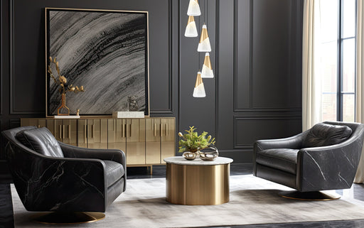 Chandelier Z-Lite 828P7-5R-MGLD Modern Gold Aimie 5 Light Chandelier Z-Lite