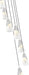 Chandelier Z-Lite 828P7-7R-BN Brushed Nickel Aimie 7 Light Chandelier Z-Lite