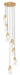 Chandelier Z-Lite 828P7-7R-MGLD Modern Gold Aimie 7 Light Chandelier Z-Lite