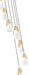 Chandelier Z-Lite 828P7-7R-MGLD Modern Gold Aimie 7 Light Chandelier Z-Lite