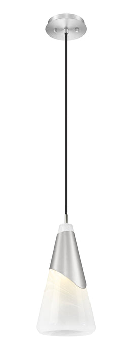 Pendant Z-Lite 828P7-BN Brushed Nickel Aimie 1 Light Pendant Z-Lite