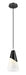 Pendant Z-Lite 828P7-MB Matte Black Aimie 1 Light Pendant Z-Lite