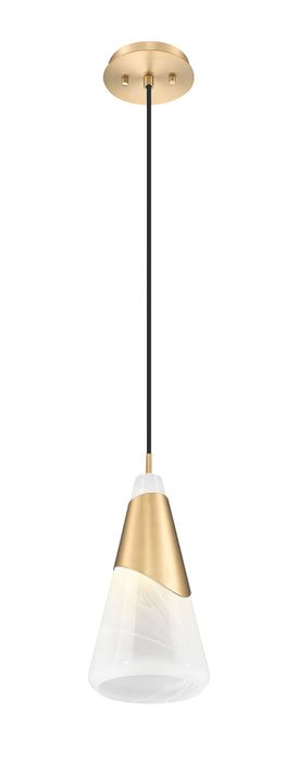 Pendant Z-Lite 828P7-MGLD Modern Gold Aimie 1 Light Pendant Z-Lite