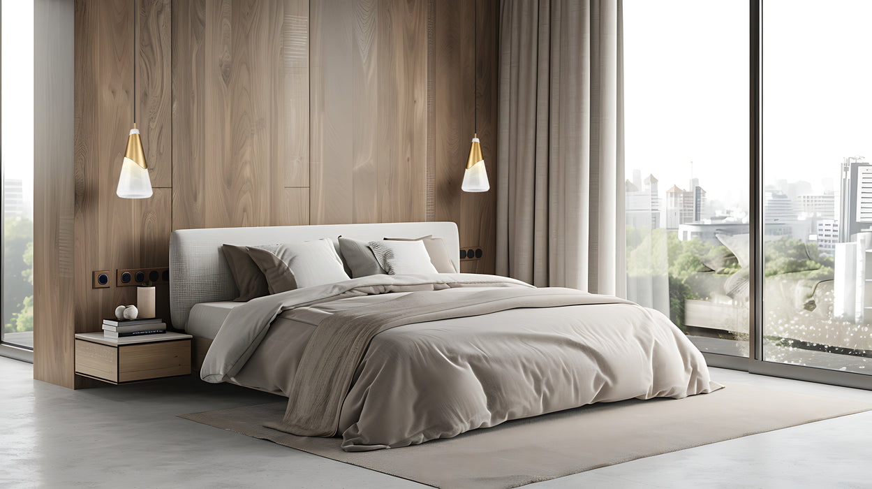 Pendant Z-Lite 828P7-MGLD Modern Gold Aimie 1 Light Pendant Z-Lite