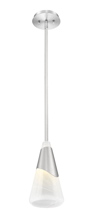 Pendant Z-Lite 828P7-ROD-BN Brushed Nickel Aimie 1 Light Pendant Z-Lite