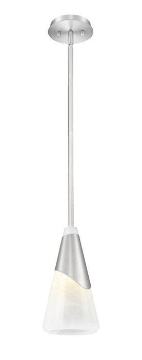 Pendant Z-Lite 828P7-ROD-BN Brushed Nickel Aimie 1 Light Pendant Z-Lite