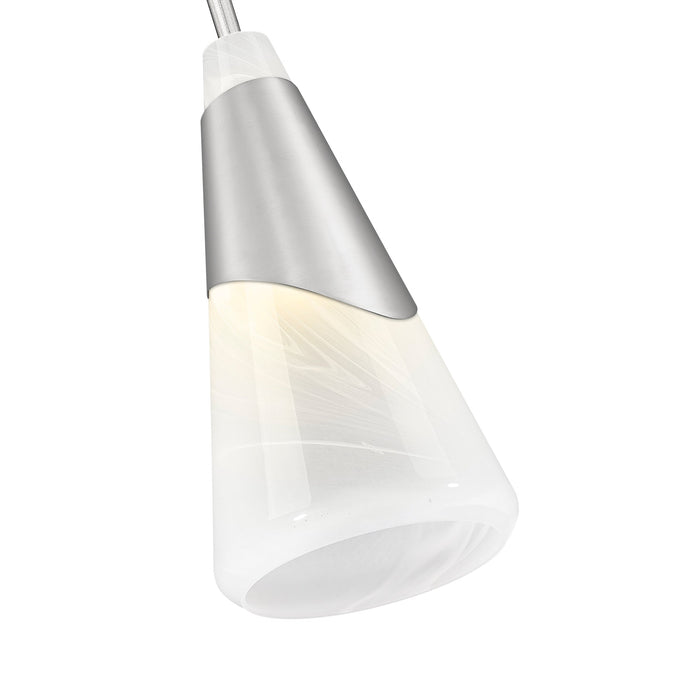 Pendant Z-Lite 828P7-ROD-BN Brushed Nickel Aimie 1 Light Pendant Z-Lite