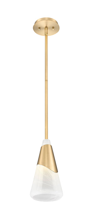 Pendant Z-Lite 828P7-ROD-MGLD Modern Gold Aimie 1 Light Pendant Z-Lite