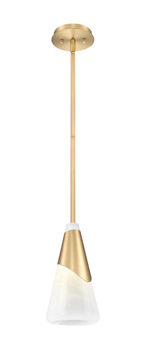 Pendant Z-Lite 828P7-ROD-MGLD Modern Gold Aimie 1 Light Pendant Z-Lite