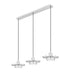 Linear Chandelier Z-Lite 829P12-3L-BN-LED Brushed Nickel Ludo 3 Light Linear Chandelier Z-Lite