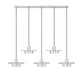 Linear Chandelier Z-Lite 829P12-5L-BN-LED Brushed Nickel Ludo 5 Light Linear Chandelier Z-Lite
