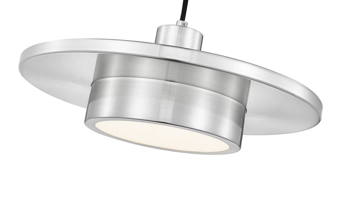 Pendant Z-Lite 829P16-BN-LED Brushed Nickel Ludo 1 Light Pendant Z-Lite