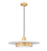 Pendant Z-Lite 829P20-MW-MGLD-LED Matte White + Modern Gold Ludo 1 Light Pendant Z-Lite