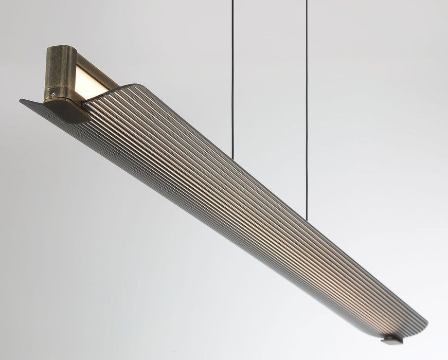 Eurofase 50059-010 Neoness 50" Weathered Brass LED Chandelier