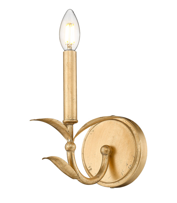 Wall Sconce Z-Lite 830-1S-GLF Gold Leaf Aslin 1 Light Wall Sconce Z-Lite