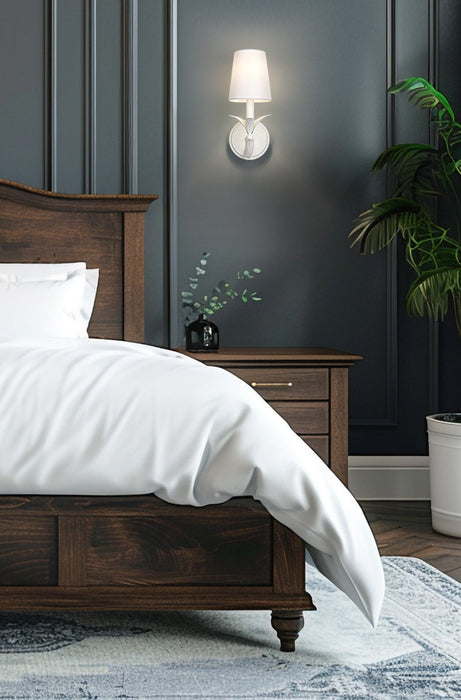 Wall Sconce Z-Lite 830-1S-TXWH Textured White Aslin 1 Light Wall Sconce Z-Lite