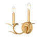 Wall Sconce Z-Lite 830-2S-GLF Gold Leaf Aslin 2 Light Wall Sconce Z-Lite