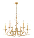 Chandelier Z-Lite 830-31GLF Gold Leaf Aslin 6 Light Chandelier Z-Lite