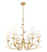 Chandelier Z-Lite 830-31GLF Gold Leaf Aslin 6 Light Chandelier Z-Lite