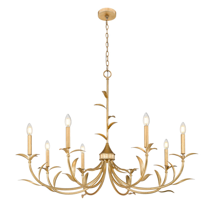 Chandelier Z-Lite 830-42GLF Gold Leaf Aslin 8 Light Chandelier Z-Lite