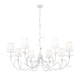 Chandelier Z-Lite 830-42TXWH Textured White Aslin 8 Light Chandelier Z-Lite