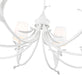 Chandelier Z-Lite 830-42TXWH Textured White Aslin 8 Light Chandelier Z-Lite