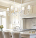 Linear Chandelier Z-Lite 830-44L-TXWH Textured White Aslin 6 Light Linear Chandelier Z-Lite