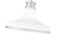Pendant Z-Lite 831P12-BN Brushed Nickel Reznor 1 Light Pendant Z-Lite