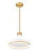 Pendant Z-Lite 831P12-MGLD Modern Gold Reznor 1 Light Pendant Z-Lite