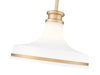 Pendant Z-Lite 831P12-MGLD Modern Gold Reznor 1 Light Pendant Z-Lite
