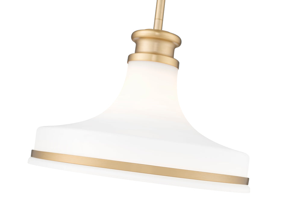 Pendant Z-Lite 831P12-MGLD Modern Gold Reznor 1 Light Pendant Z-Lite