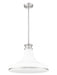 Pendant Z-Lite 831P18-BN Brushed Nickel Reznor 1 Light Pendant Z-Lite