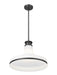 Pendant Z-Lite 831P18-MB Matte Black Reznor 1 Light Pendant Z-Lite