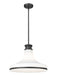 Pendant Z-Lite 831P18-MB Matte Black Reznor 1 Light Pendant Z-Lite