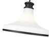 Pendant Z-Lite 831P18-MB Matte Black Reznor 1 Light Pendant Z-Lite