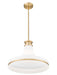 Pendant Z-Lite 831P18-MGLD Modern Gold Reznor 1 Light Pendant Z-Lite