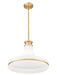 Pendant Z-Lite 831P18-MGLD Modern Gold Reznor 1 Light Pendant Z-Lite