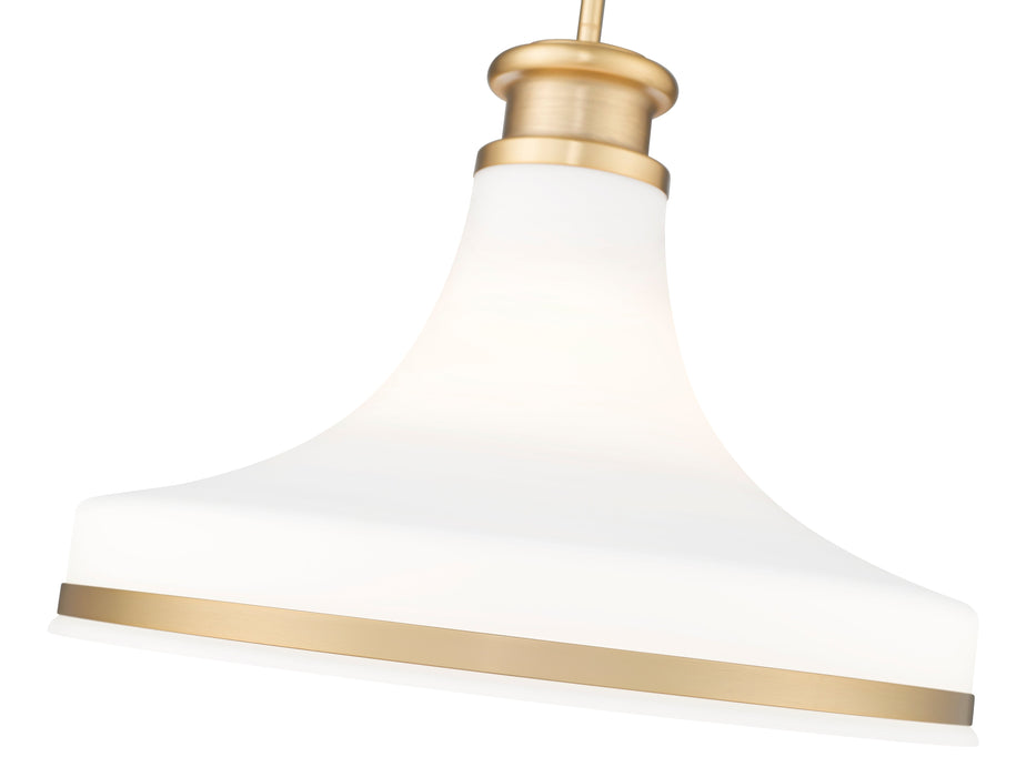 Pendant Z-Lite 831P18-MGLD Modern Gold Reznor 1 Light Pendant Z-Lite