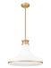 Pendant Z-Lite 831P18-MGLD Modern Gold Reznor 1 Light Pendant Z-Lite
