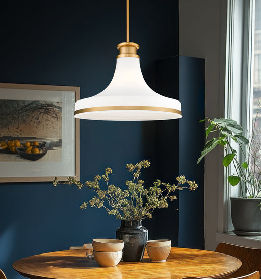 Pendant Z-Lite 831P18-MGLD Modern Gold Reznor 1 Light Pendant Z-Lite
