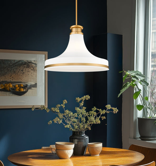 Pendant Z-Lite 831P18-MGLD Modern Gold Reznor 1 Light Pendant Z-Lite