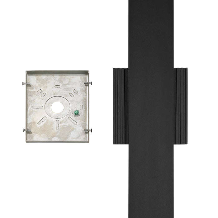 Exterior Wall Sconce Thesis 207714A Jacks 48 inch Textured Black 5CCT LED Exterior Wall Sconce THESIS