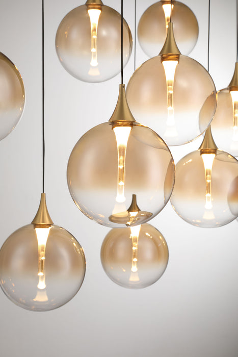 Eurofase 48932-035 Iissa 47" Gold LED Chandelier