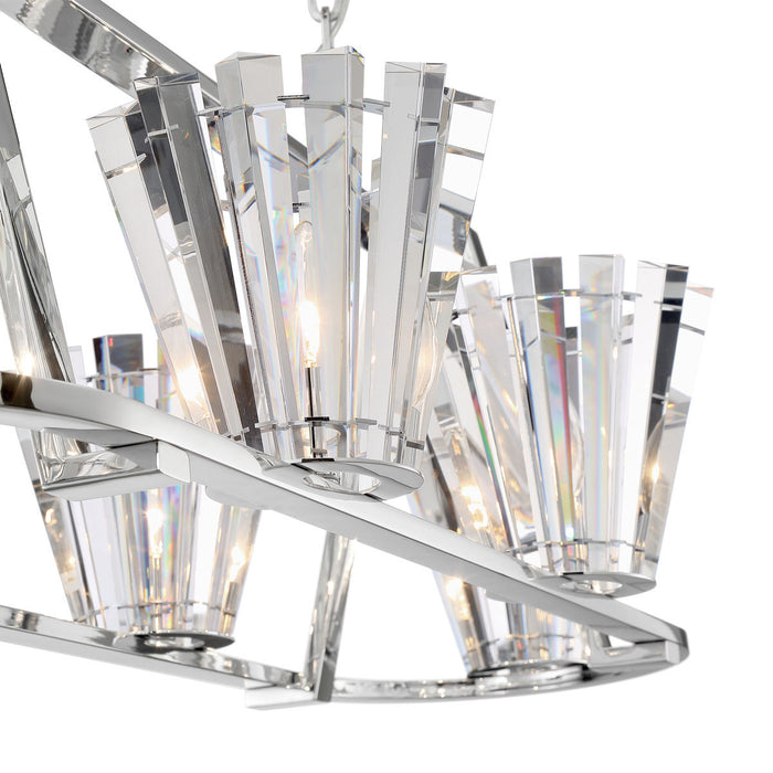 Eurofase 38867-019 Ricca 45" Chrome Chandelier