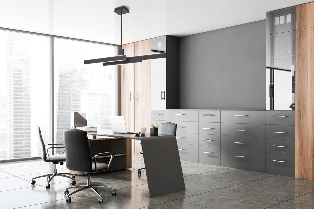 Eurofase 37064-013 Cameno 45" Matte Black LED Chandelier