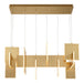 Eurofase 38044-014 Coburg 42" Brushed Gold LED Chandelier