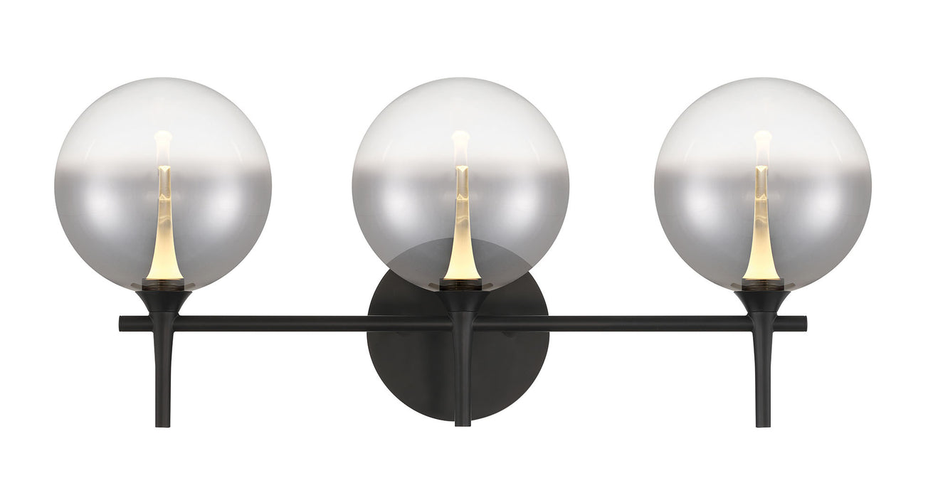 Eurofase 48915-021 Iissa 3-Light Matte Black LED Vanity Light