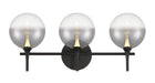 Eurofase 48915-021 Iissa 3-Light Matte Black LED Vanity Light