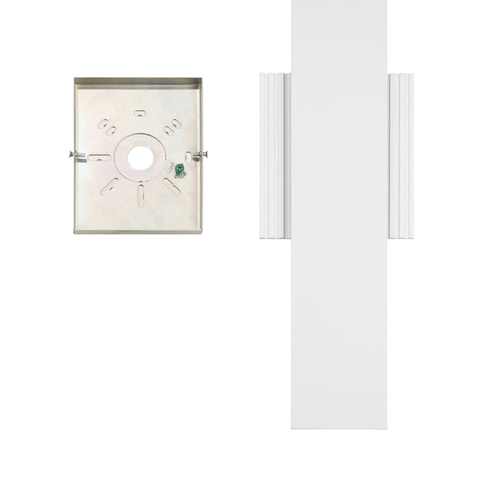 Exterior Wall Sconce Thesis 207716A Jacks 22 inch Textured White 5CCT LED Exterior Wall Sconce THESIS