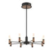 Eurofase 46352-019 Albany 24" Brass-Black Mix LED Chandelier